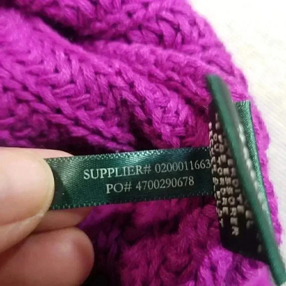 Lauren Ralph Lauren Purple Shawl Collar Knit  Pullover  Sweater - Picture 9 of 9